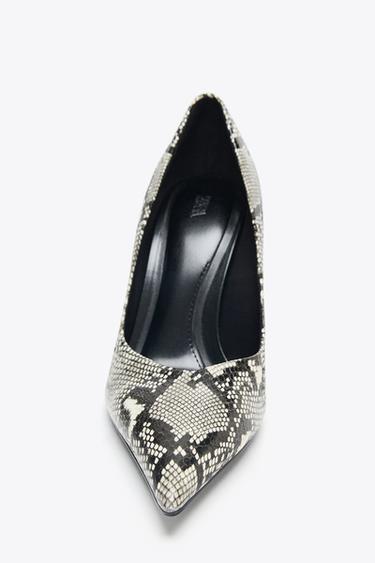 CHAUSSURES À TALONS IMPRIMÉ ANIMALIER - Serpent de Zara - Image 2