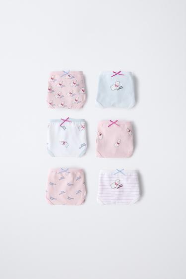 2-6 YEARS/ SIX-PACK OF SHEEP BRIEFS - Pink by Zara