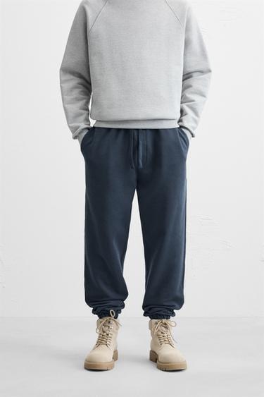 PANTALON DE JOGGING BASIQUE - Bleu de Zara