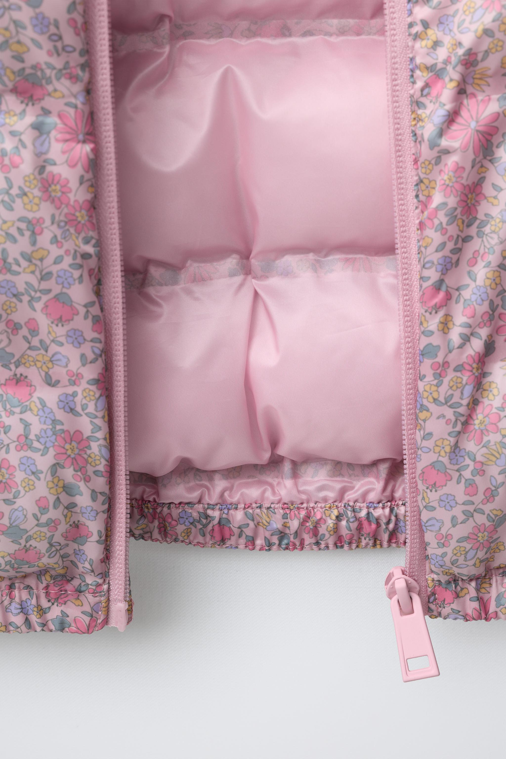 BLOUSON ULTRALÉGER IMPRIMÉ À FLEURS DÉPERLANT