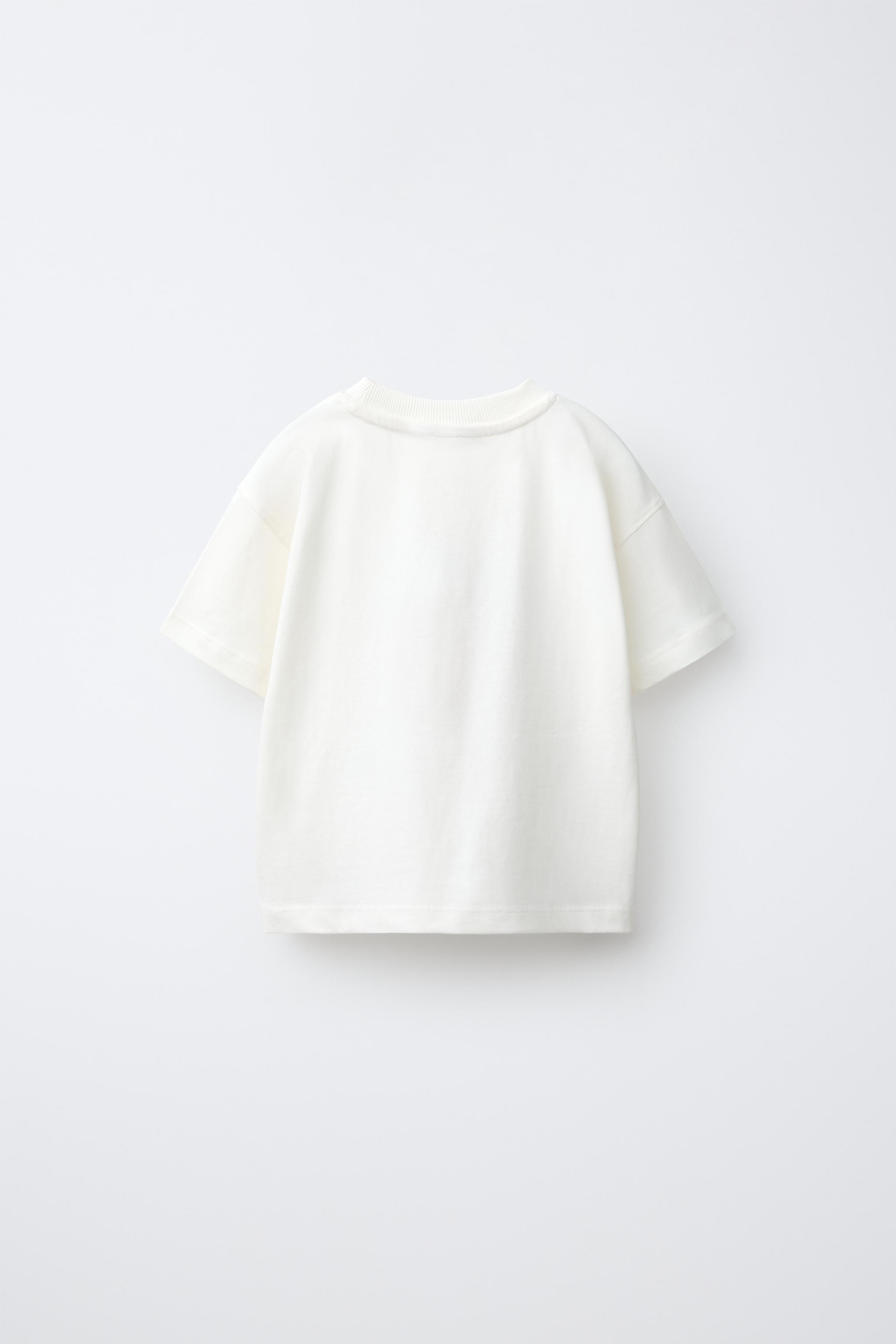 ANIMAL PRINT T-SHIRT — Oyster-white