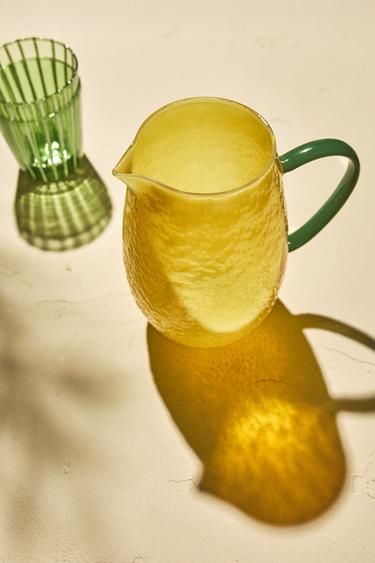 CARAFĂ BOROSILICAT TOARTĂ CONTRASTANTĂ - Galben de la Zara
