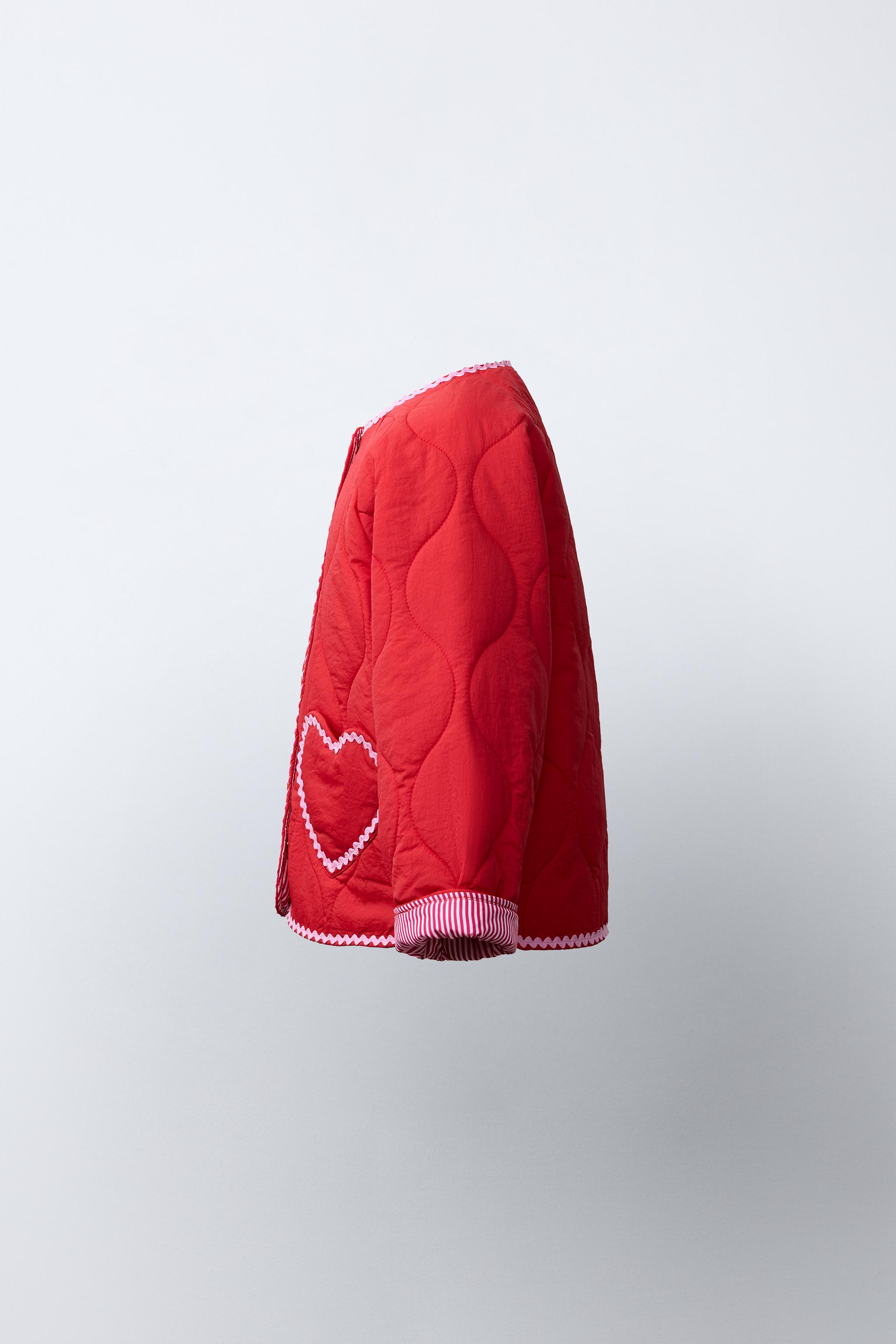Детские куртки Zara HEART QUILTED JACKET — фото 3