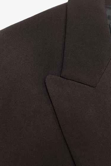 OVERSIZED DOUBLE-BREASTED BLAZER - Brown by Zara - Image 8