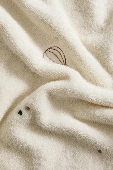 KIDS' TOWEL WITH BALLOONS - Light beige by Zara - Image 3