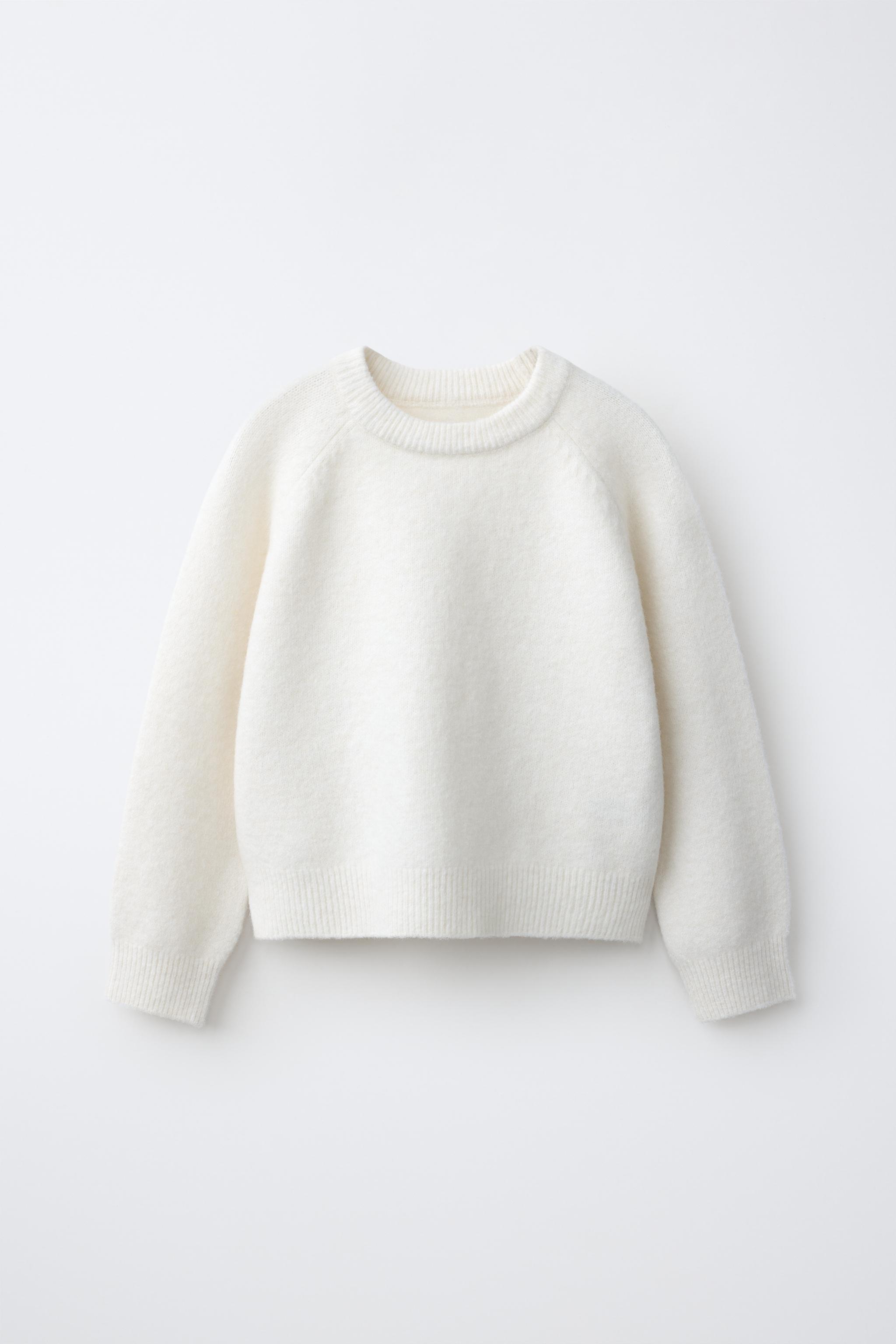 BASIC KNIT JUMPER — Ecru