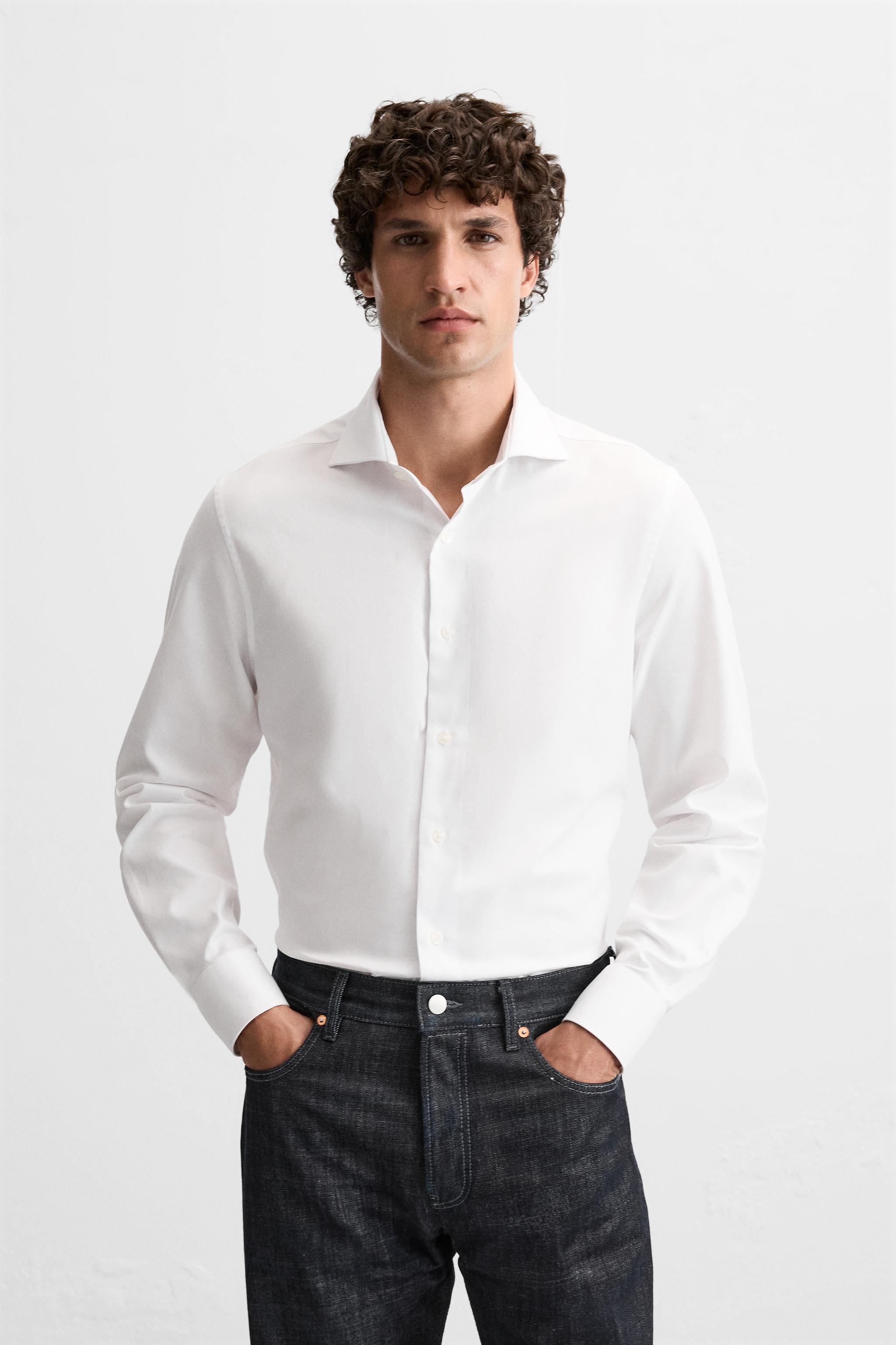 Camisas blancas zara hombre on sale