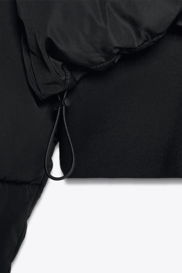 COMBINED CROPPED PUFFER JACKET - Black by Zara - Image 8