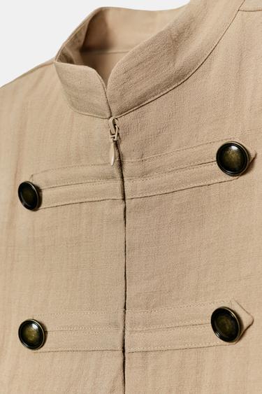 SLEEVELESS BUTTON SHIRT - Sand by Zara - Image 6