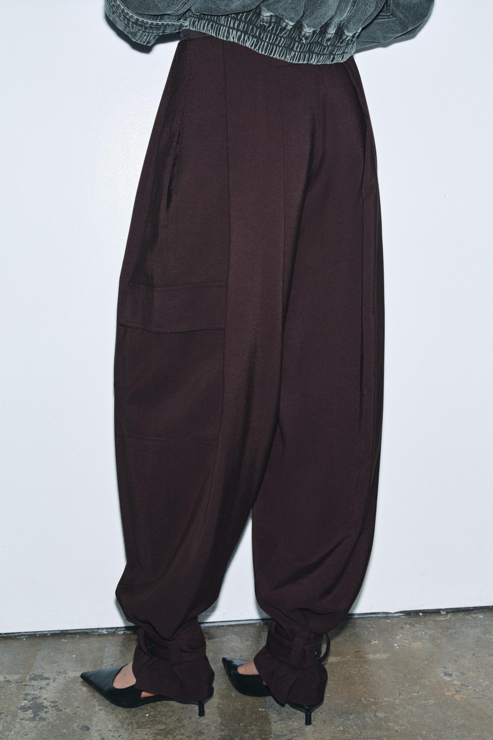 PLEATED CARGO PANTS ZW COLLECTION