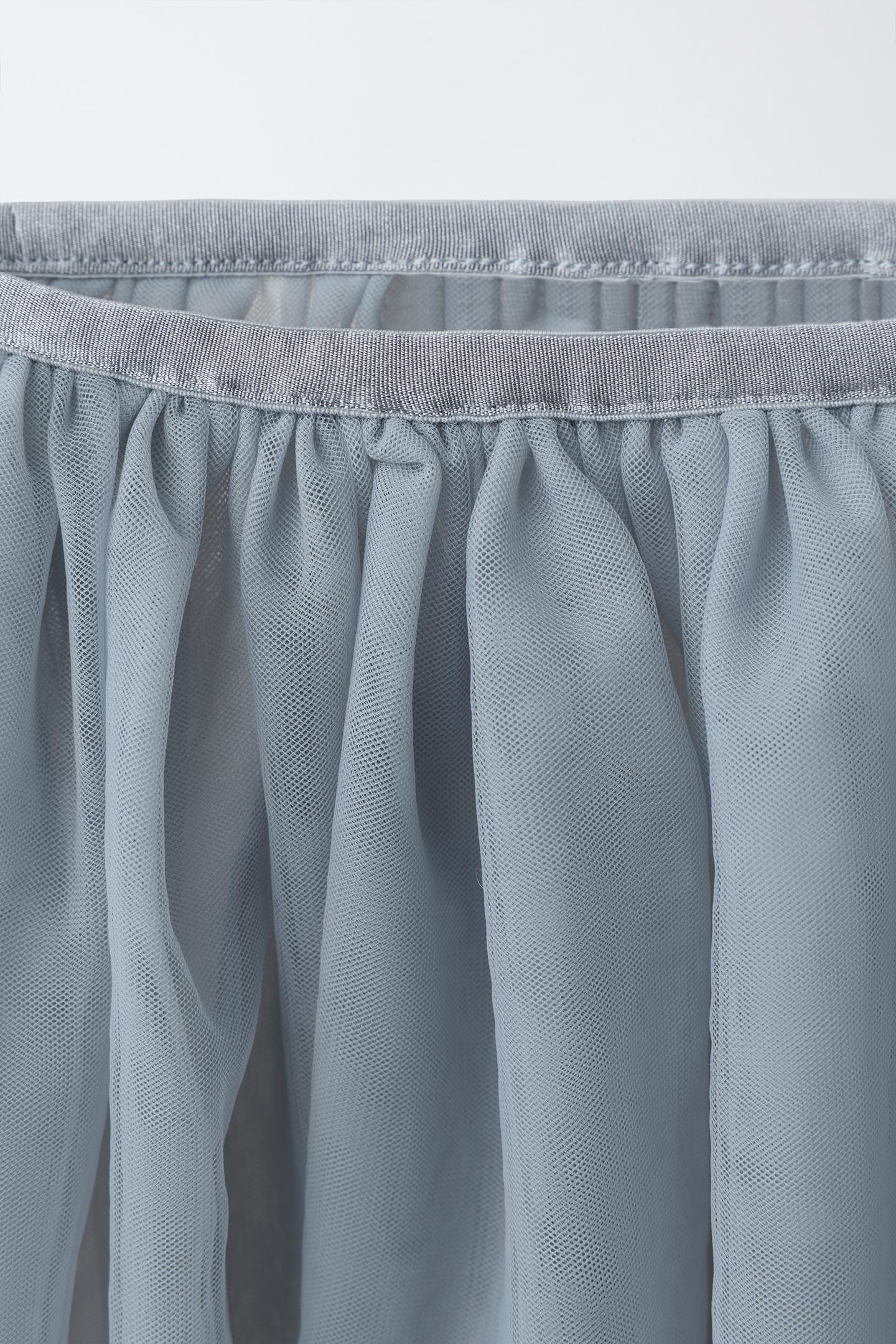 Детская юбка Zara Ballet Tulle, цвет: Серый — фото 3
