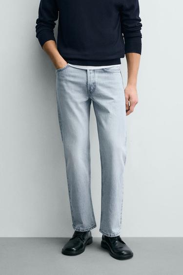 REGULAR FIT JEANS - Light blue by Zara
