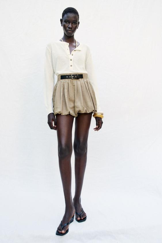 SHORTS GLOBO HEBILLA - Arena de Zara - Imagen 0