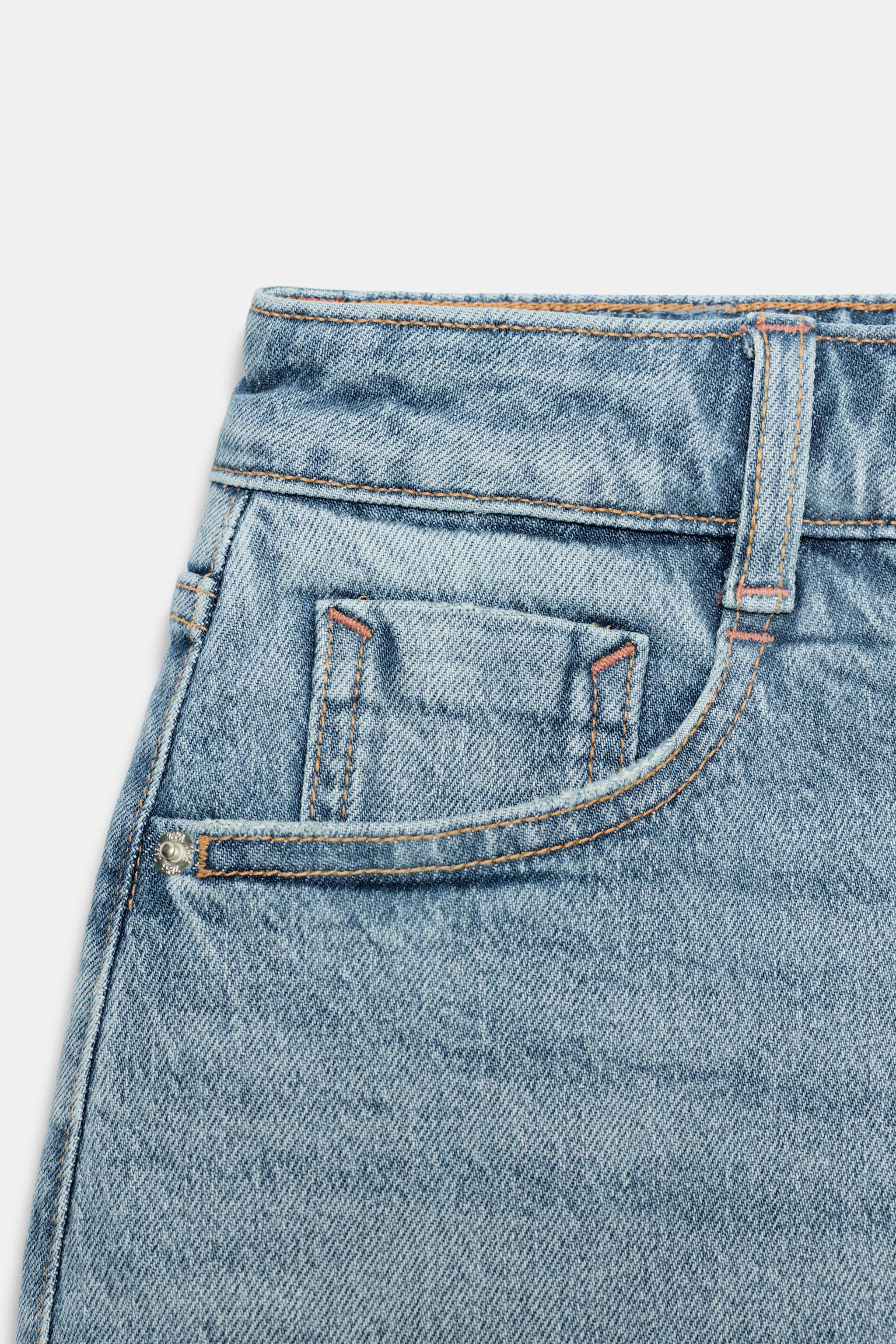 Z1975 DİKİŞSİZ PAÇA DENIM ŞORT ETEK - Görsel 9