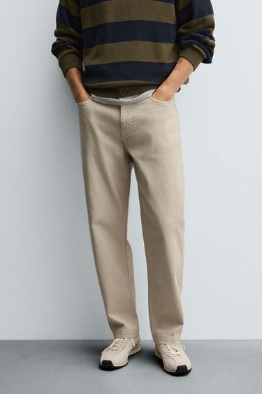 CALÇA RETA - Cru da Zara