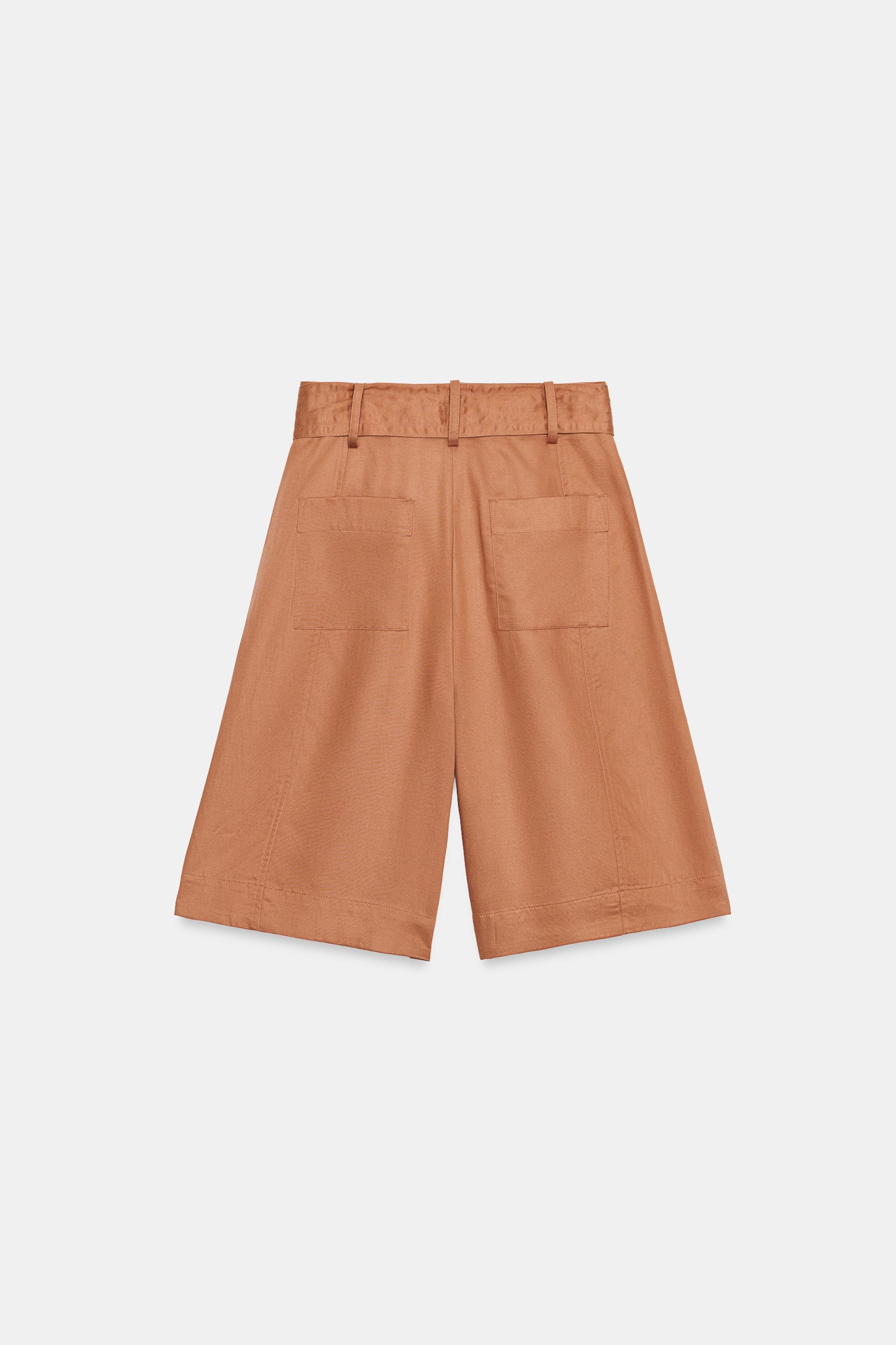 LONG BELTED SHORTS