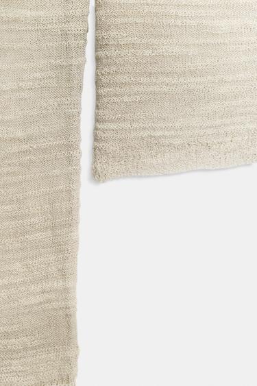 OFF-SHOULDER KNIT TOP - Sand / Marl by Zara - Image 9