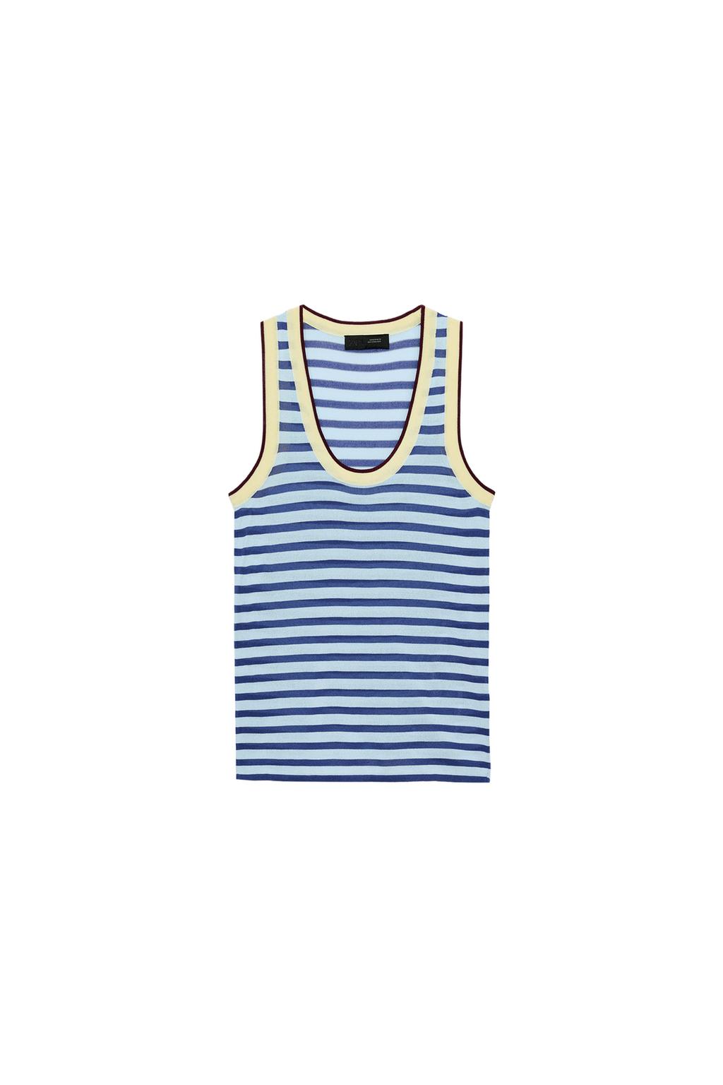 STRIPED KNIT TOP - image 3
