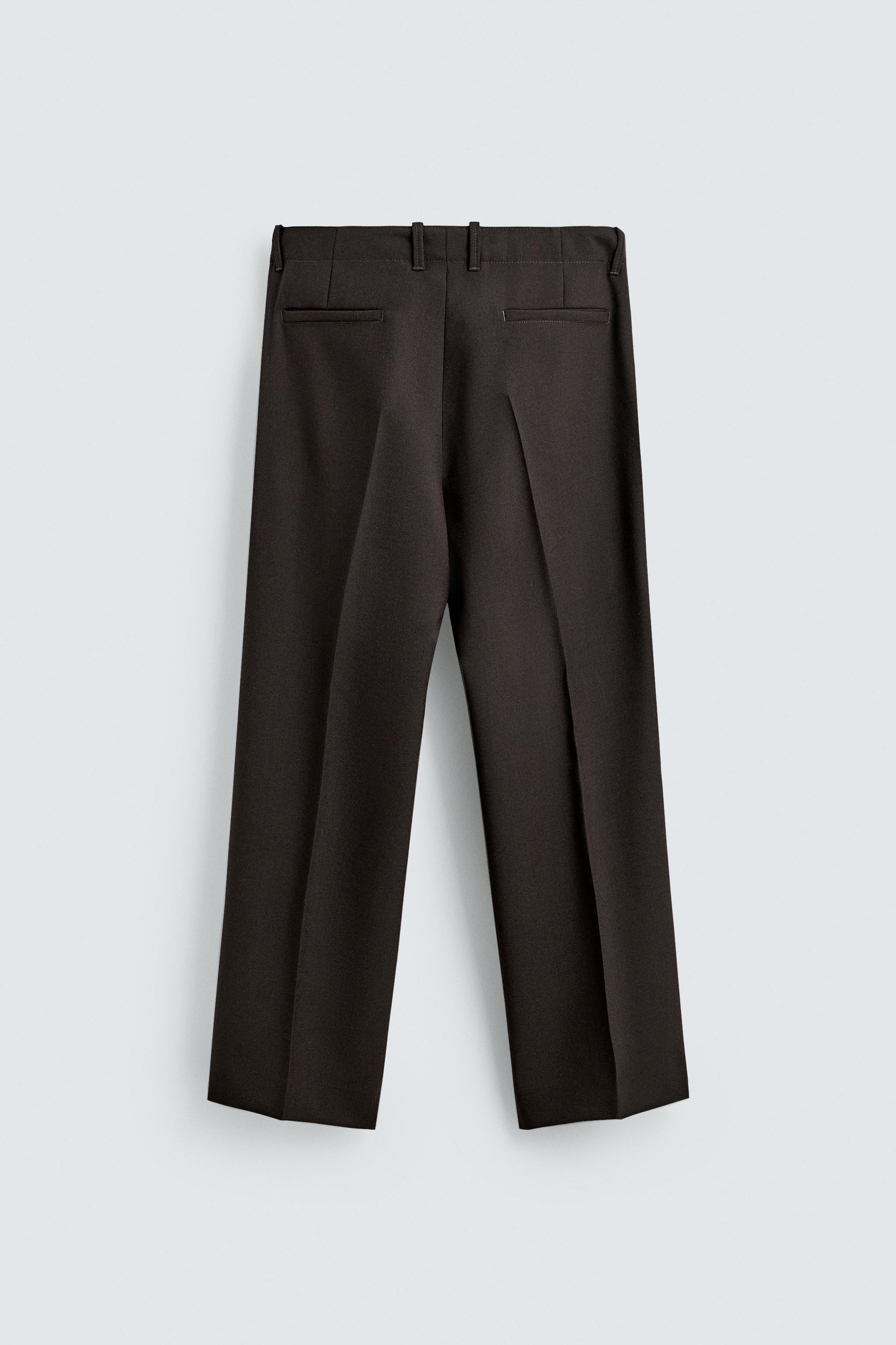 100% WOOL FLARE FIT PANTS