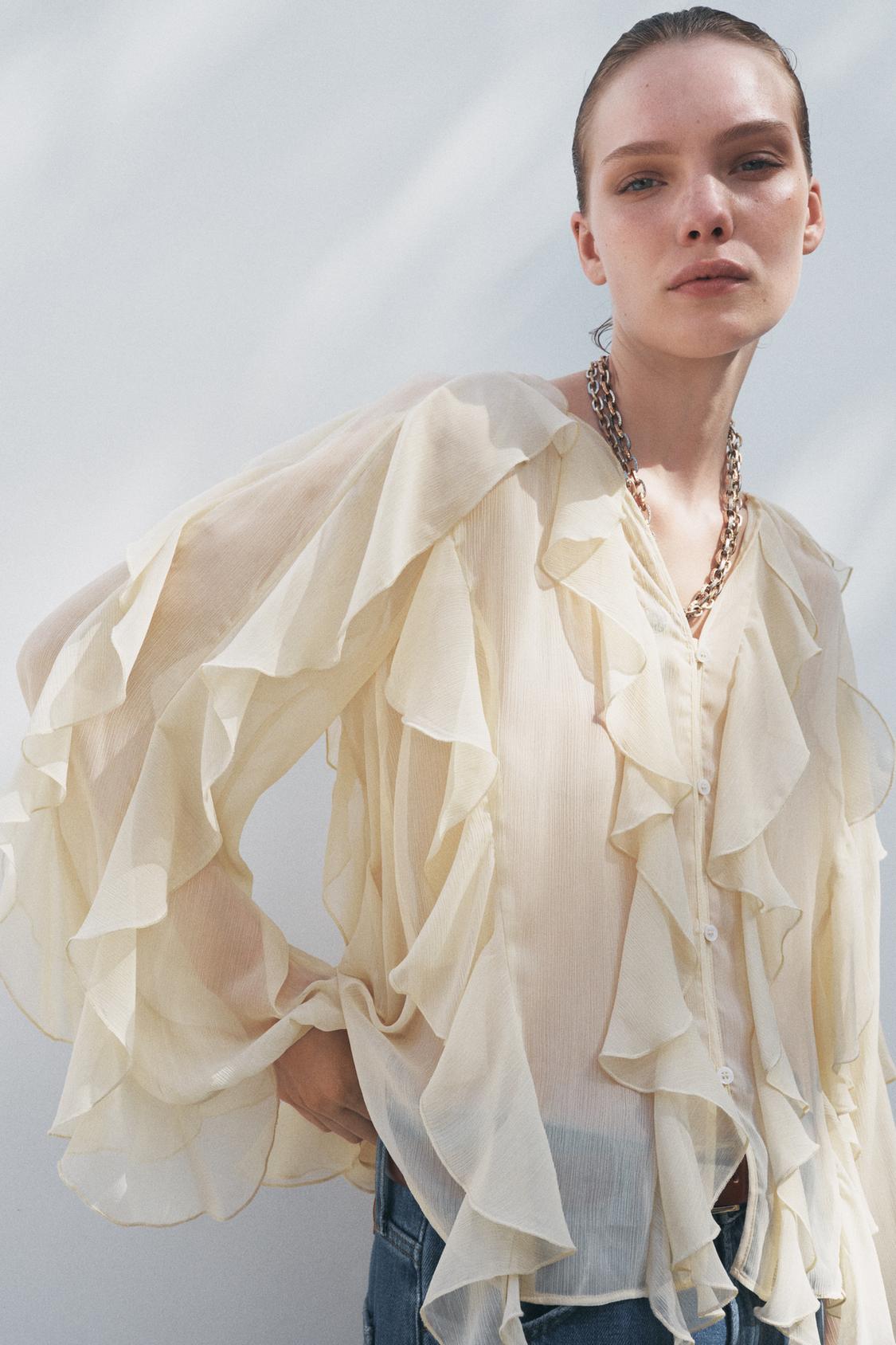 ZW COLLECTION BLOUSE WITH RUFFLES