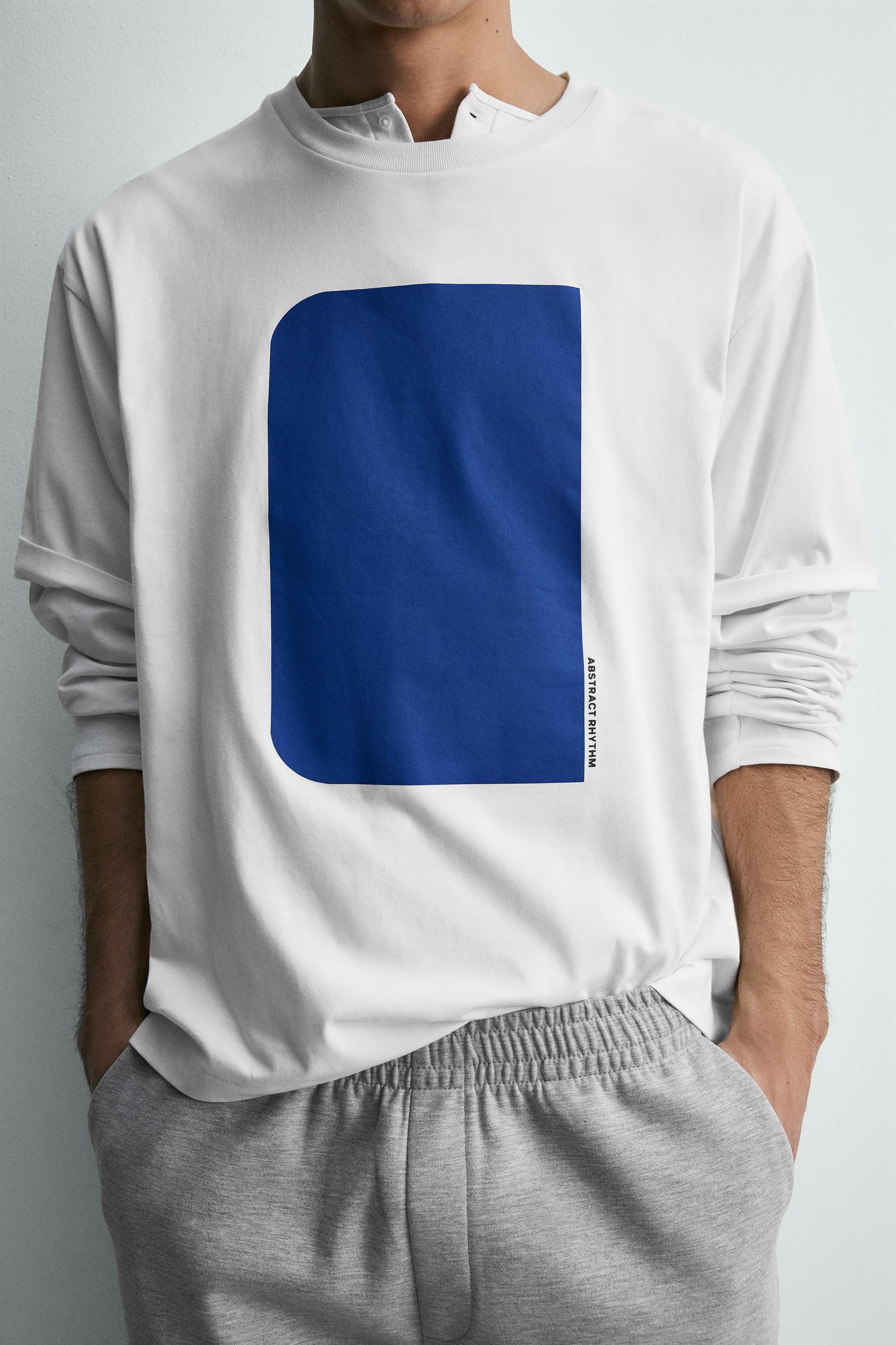 GEOMETRIC PRINT T-SHIRT
