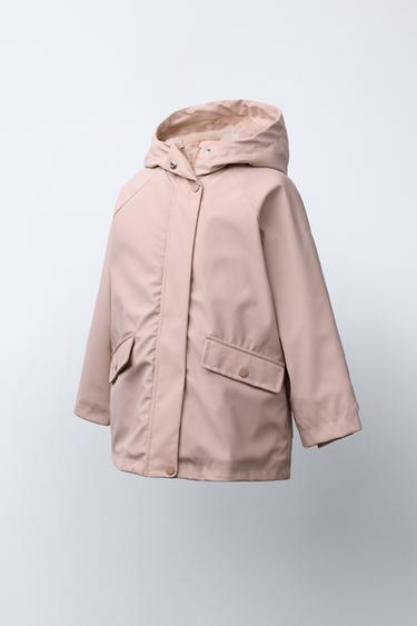 VESTE DÉPERLANTE ENDUITE EFFET FOURRURE - Rose de Zara - Image 1