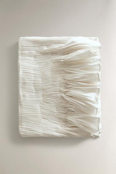 CHEMIN DE TABLE COTON FRONCES X FANGLU LIN - Blanc de Zara - Image 4