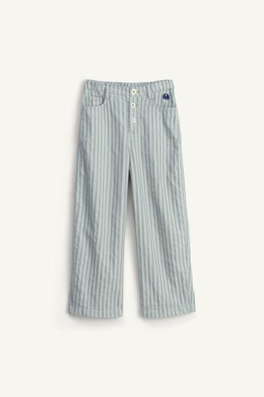 LIMITED EDITION LINEN STRIPE TROUSERS - striped by Zara
