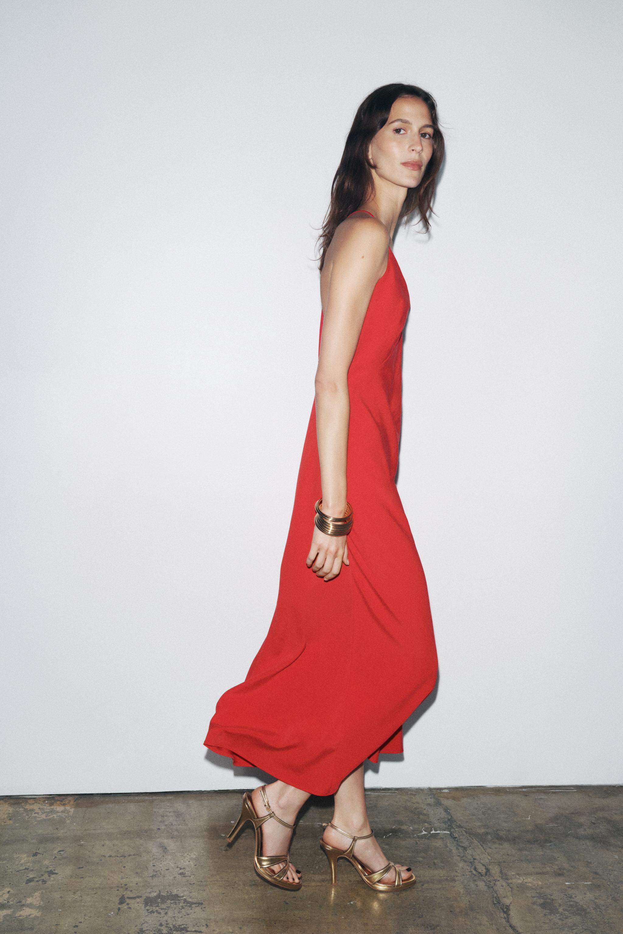 ZW COLLECTION ランジェリーワンピース - ブラウン | ZARA Japan