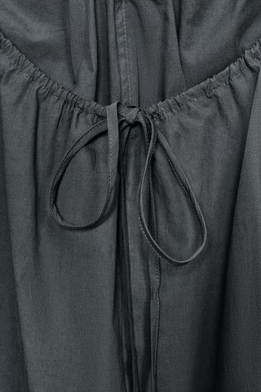 HALTER MINI DRESS WITH GATHERING - Dark anthracite by Zara - Image 7