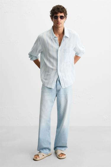 CRISS-CROSS LEATHER SANDALS - Ecru White by Zara - Image 0