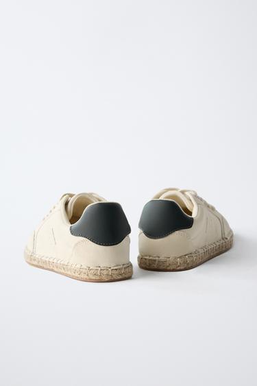 JUTE ESPADRILLE TRAINERS - White by Zara - Image 5
