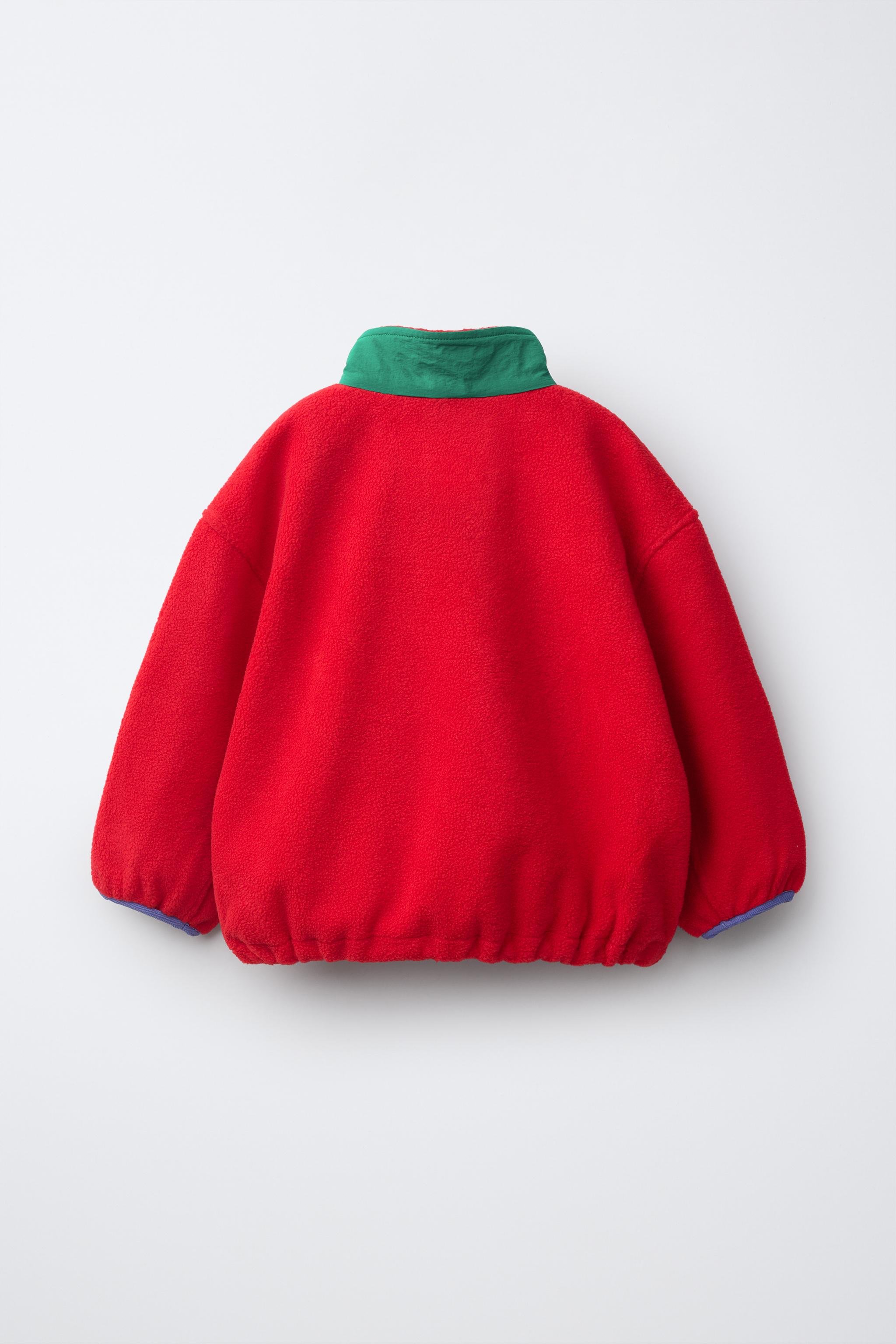 MOLETOM POLAR ETIQUETA FRUIT OF THE LOOM™ - Vermelho | ZARA Brasil
