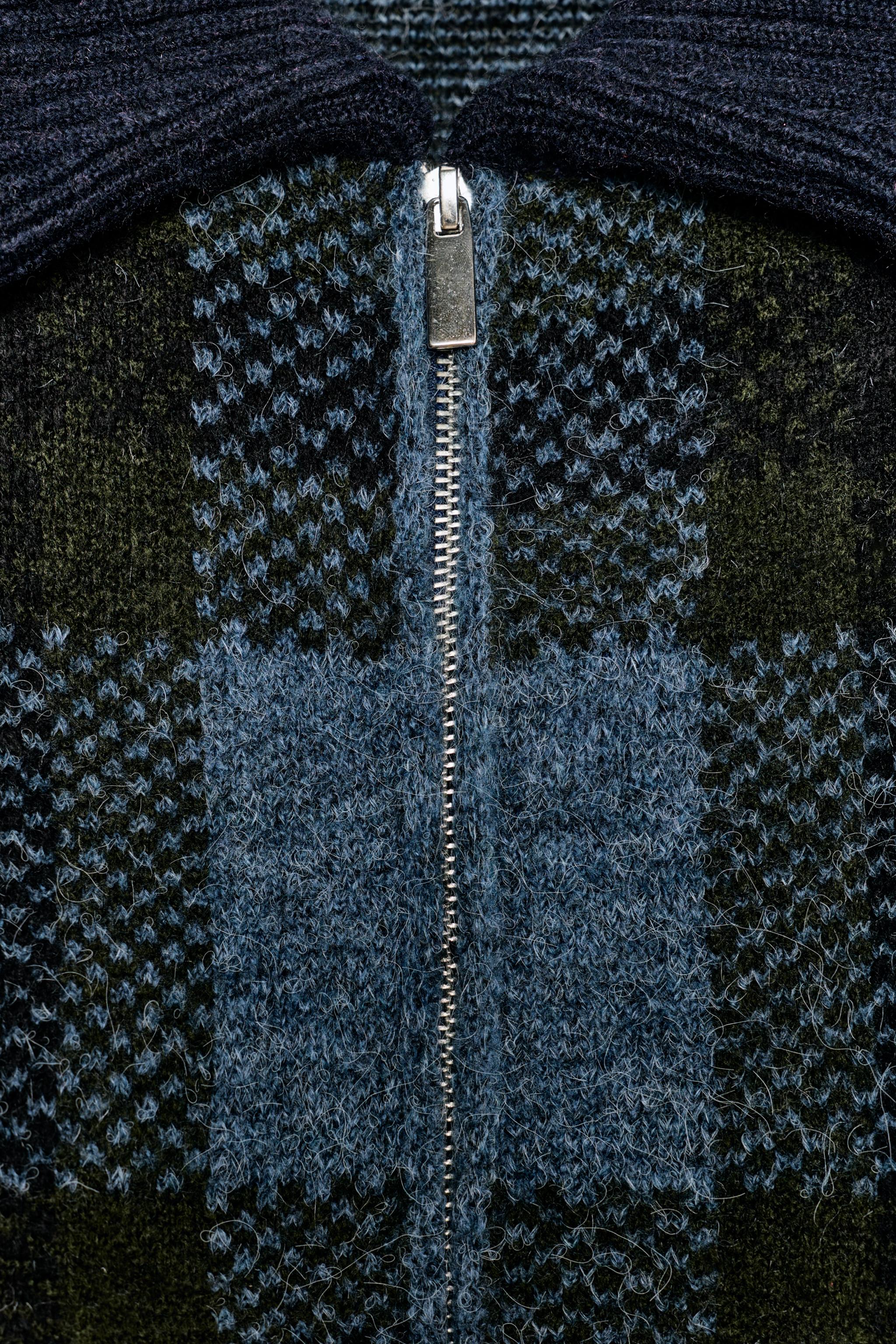 PLAID CARDIGAN