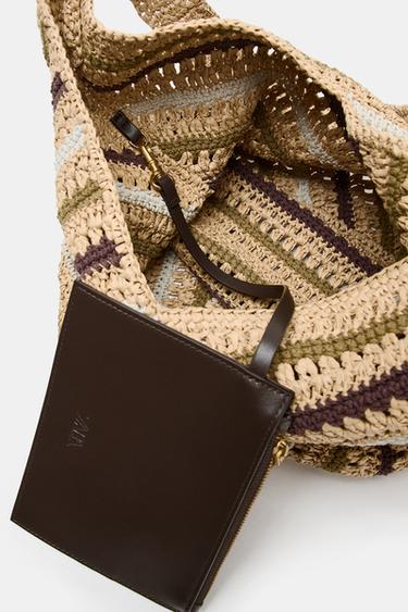 BRAIDED TOTE BAG - Multicoloured by Zara - Image 4