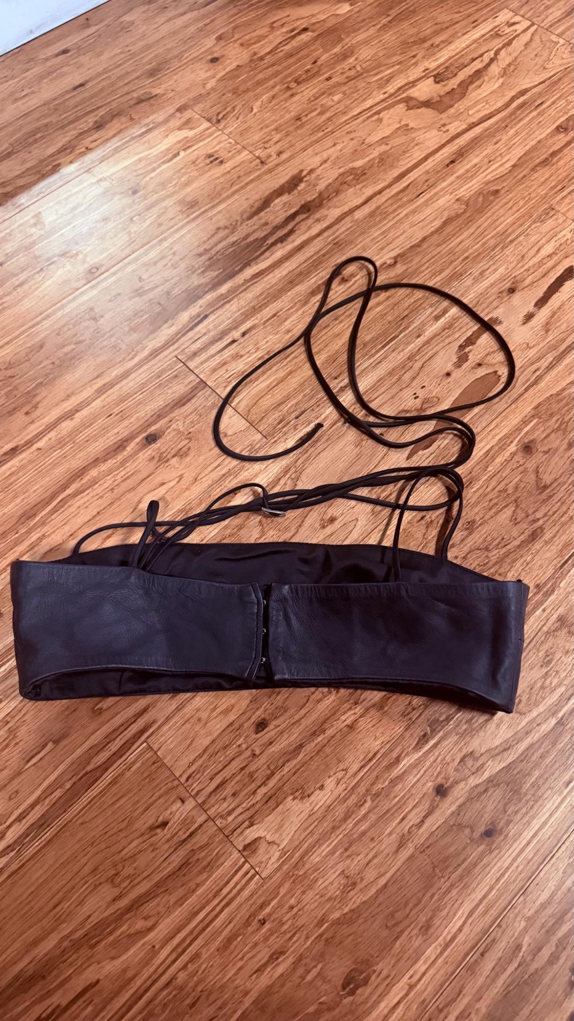 LEATHER CROP TOP KAIA x ZARA - Image 2
