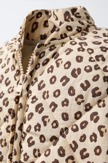 ANIMAL PRINT PUFFER JACKET - Leopard by Zara