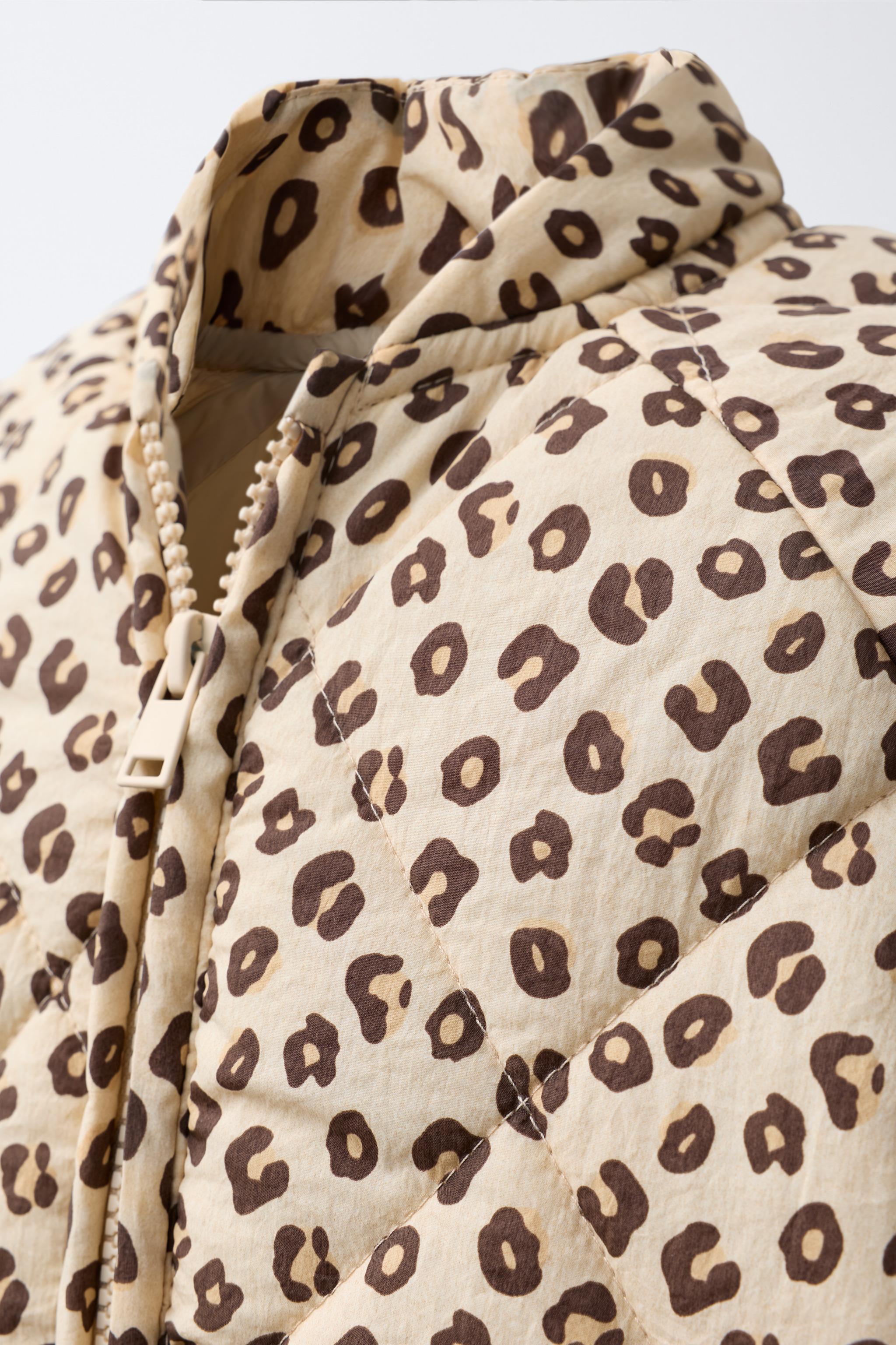 BLOUSON MATELASSÉ ANIMAL PRINT