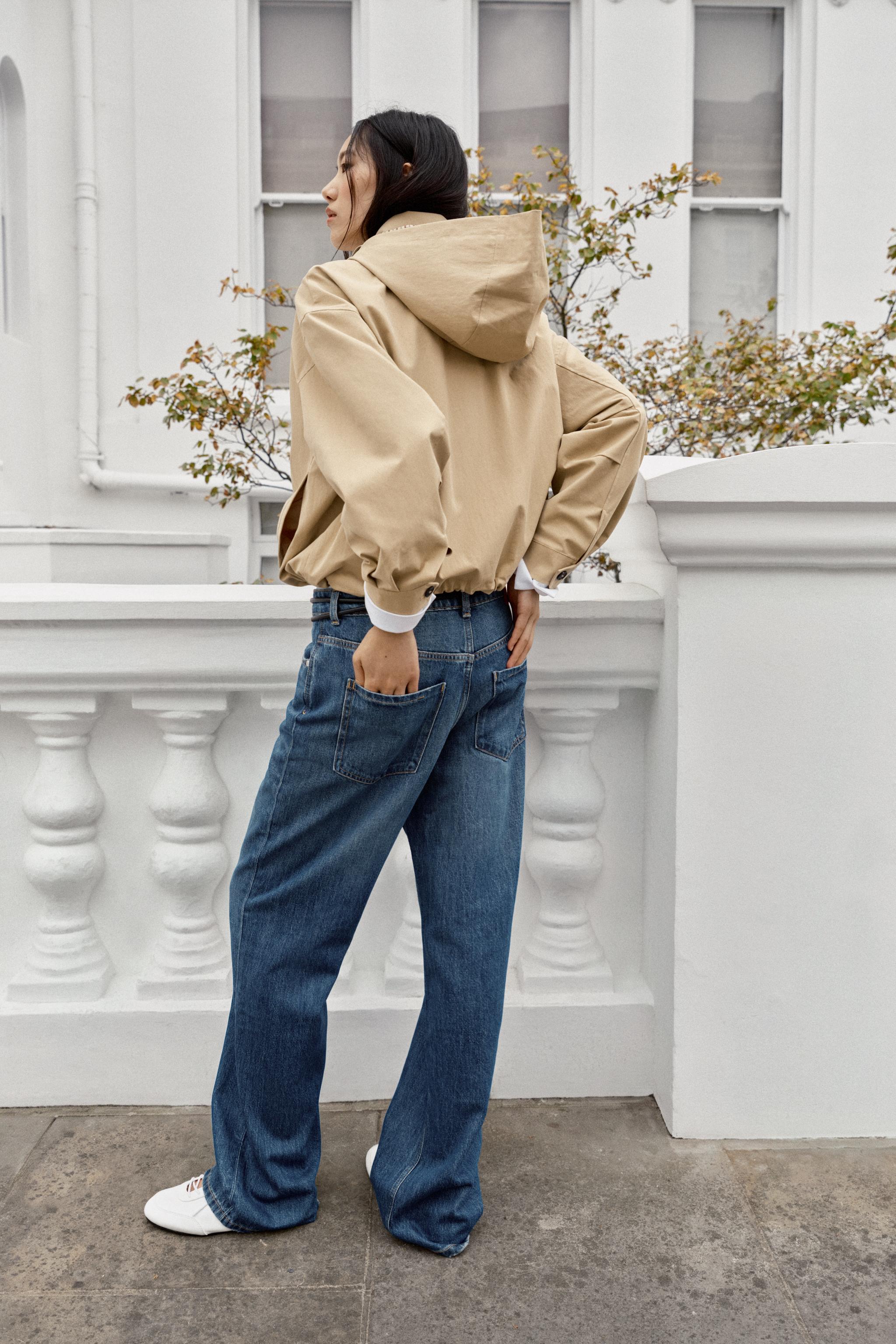 Женские куртки Zara DETACHABLE HOOD JACKET — фото 6