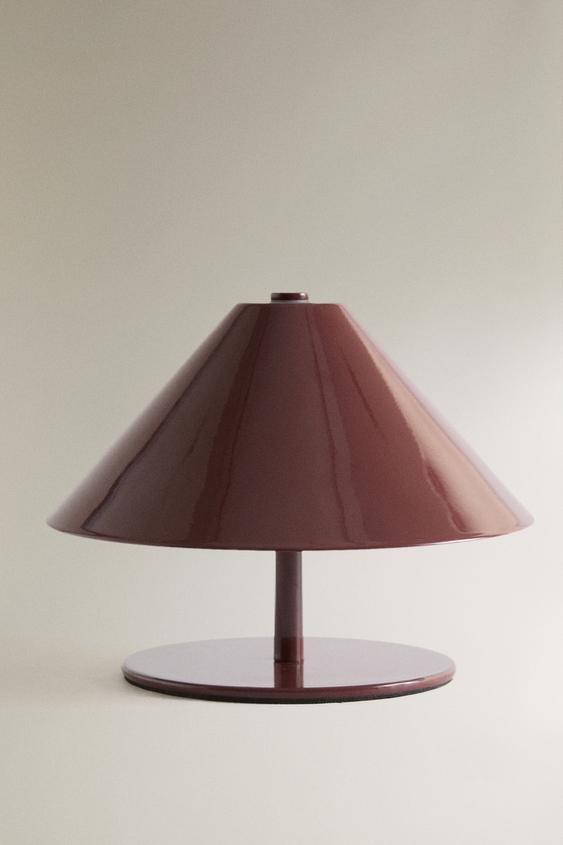 CORDLESS METAL TABLE LAMP - Burgundy by Zara - Image 0