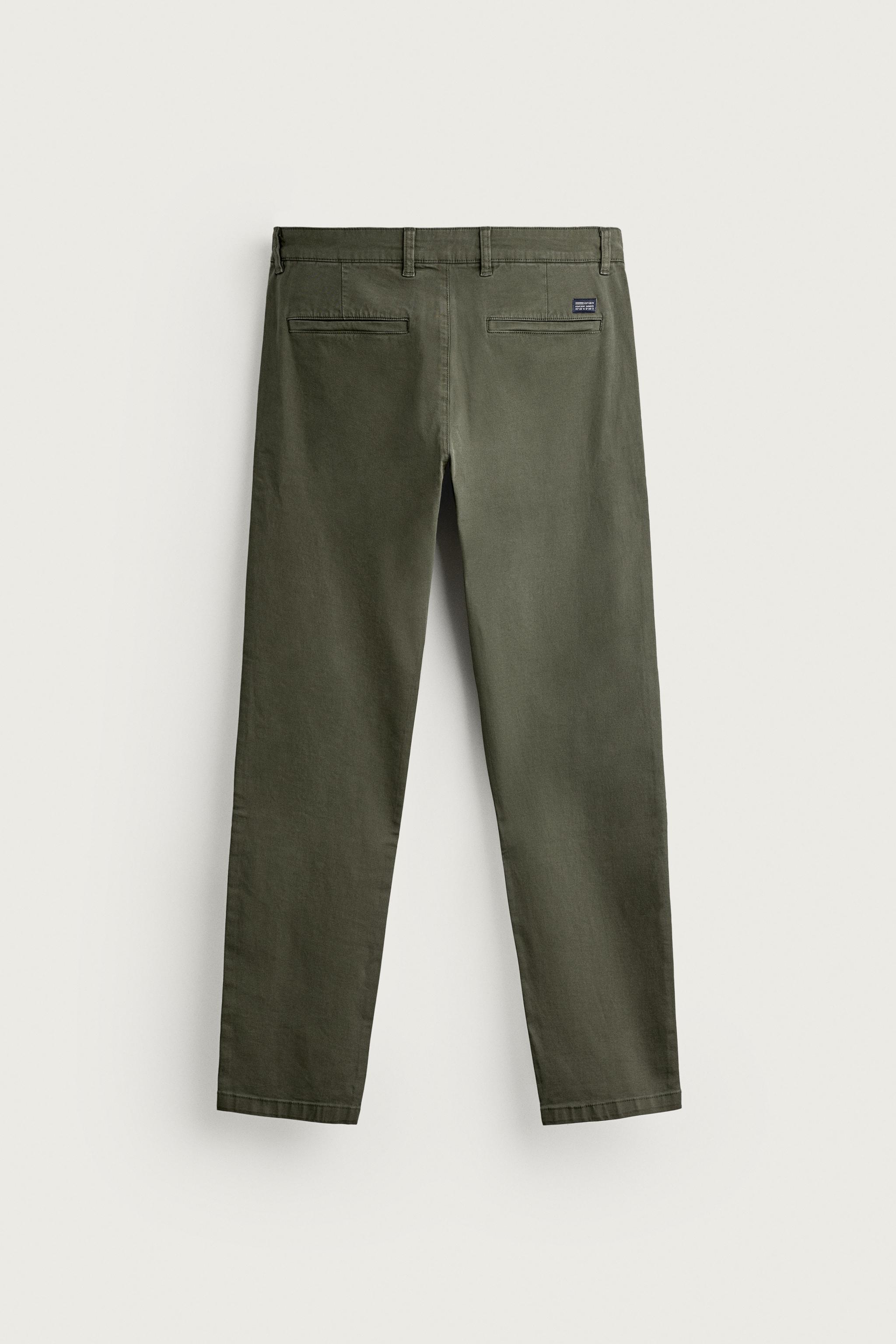 SKINNY FIT CHINO PANTS - Navy blue | ZARA Canada