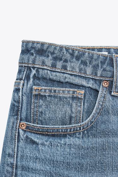 TRF WIDE-LEG MID-WAIST JEANS - Indigo by Zara - Image 2