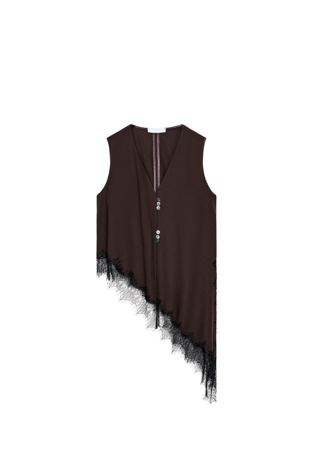 ASYMMETRIC LACE TOP - image 3