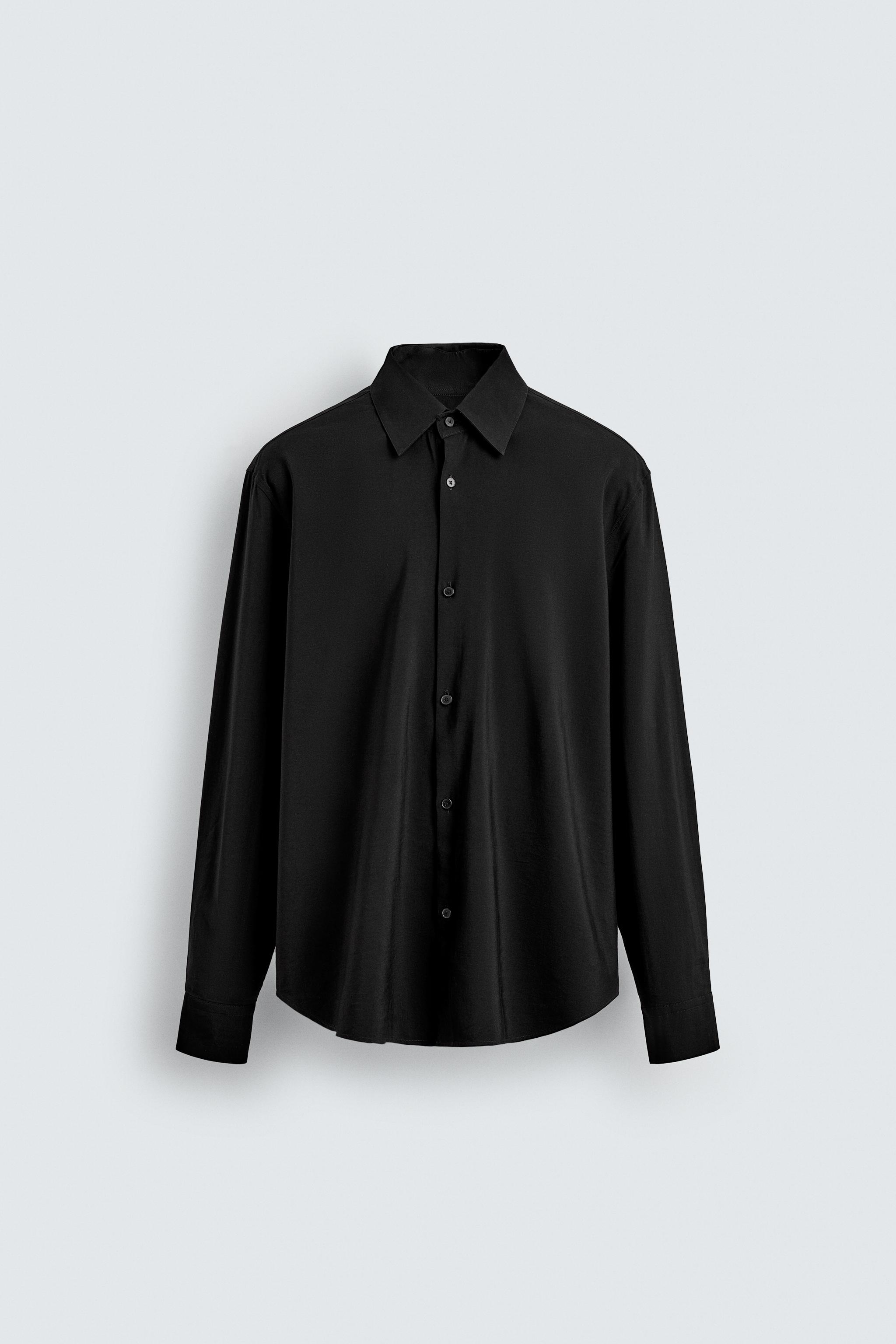 mozuzaraページ LINEN - COTTON SHIRT - Ink blue | ZARA Canada