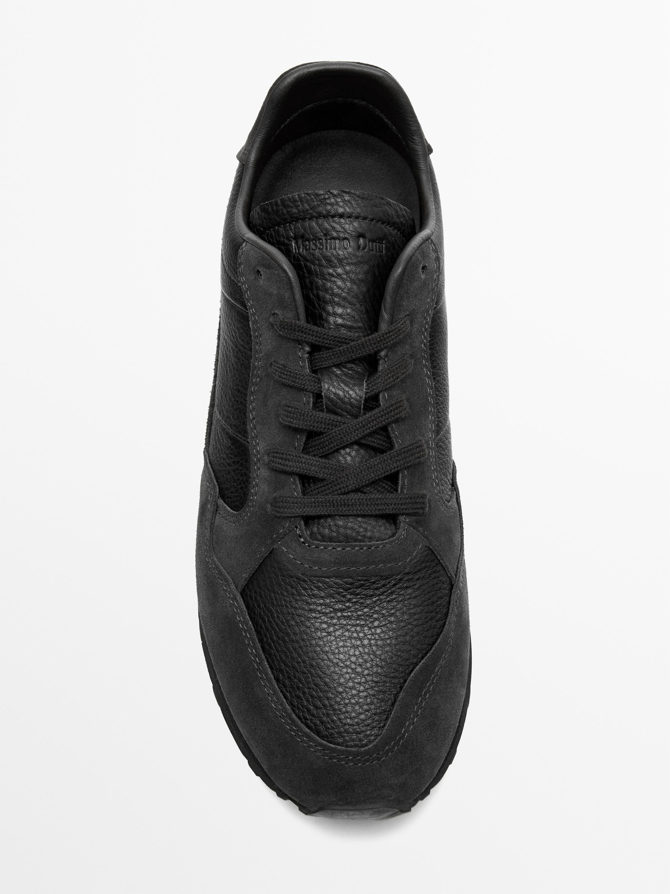 Tennis en cuir nappa souple