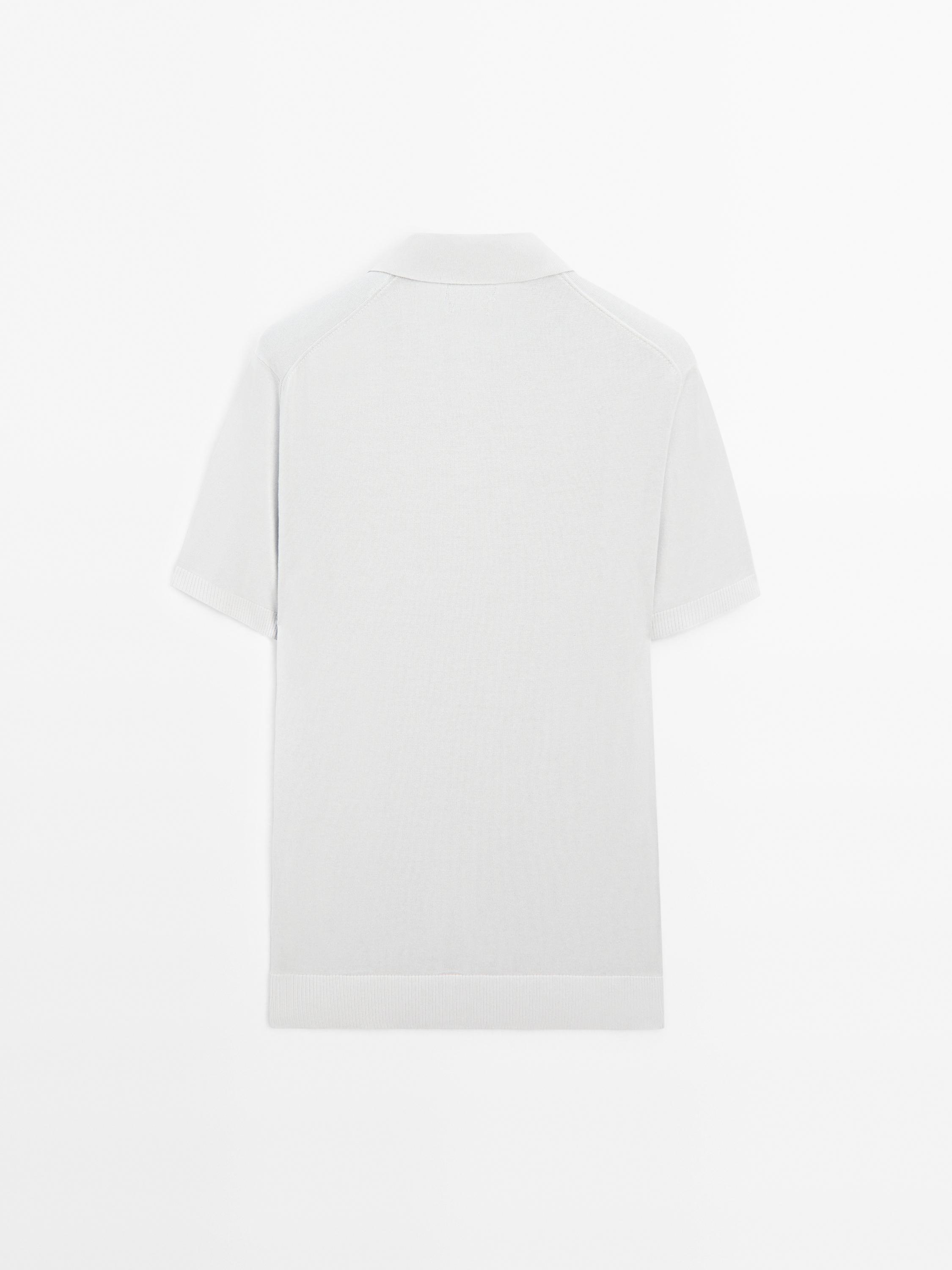 Polo en maille à manches courtes