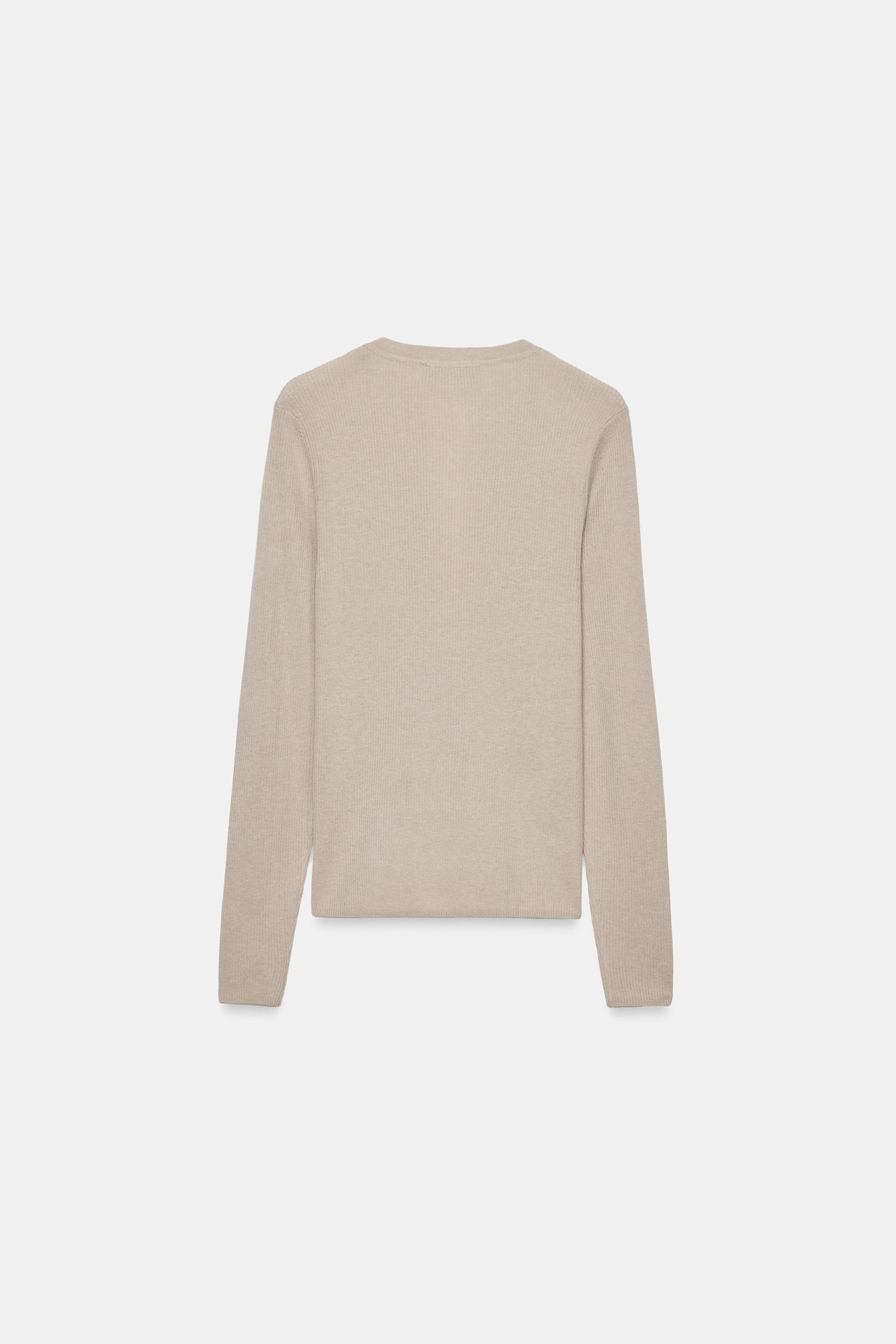 WOOL BLEND BUTTON SWEATER thumbnail 6