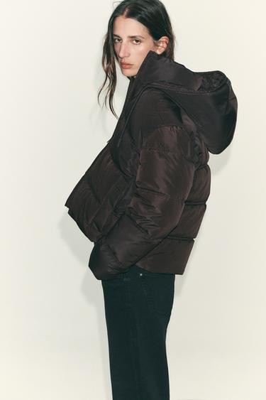 WATER AND WIND PROTECTION SHORT PADDED ANORAK - Brown by Zara - Image 3