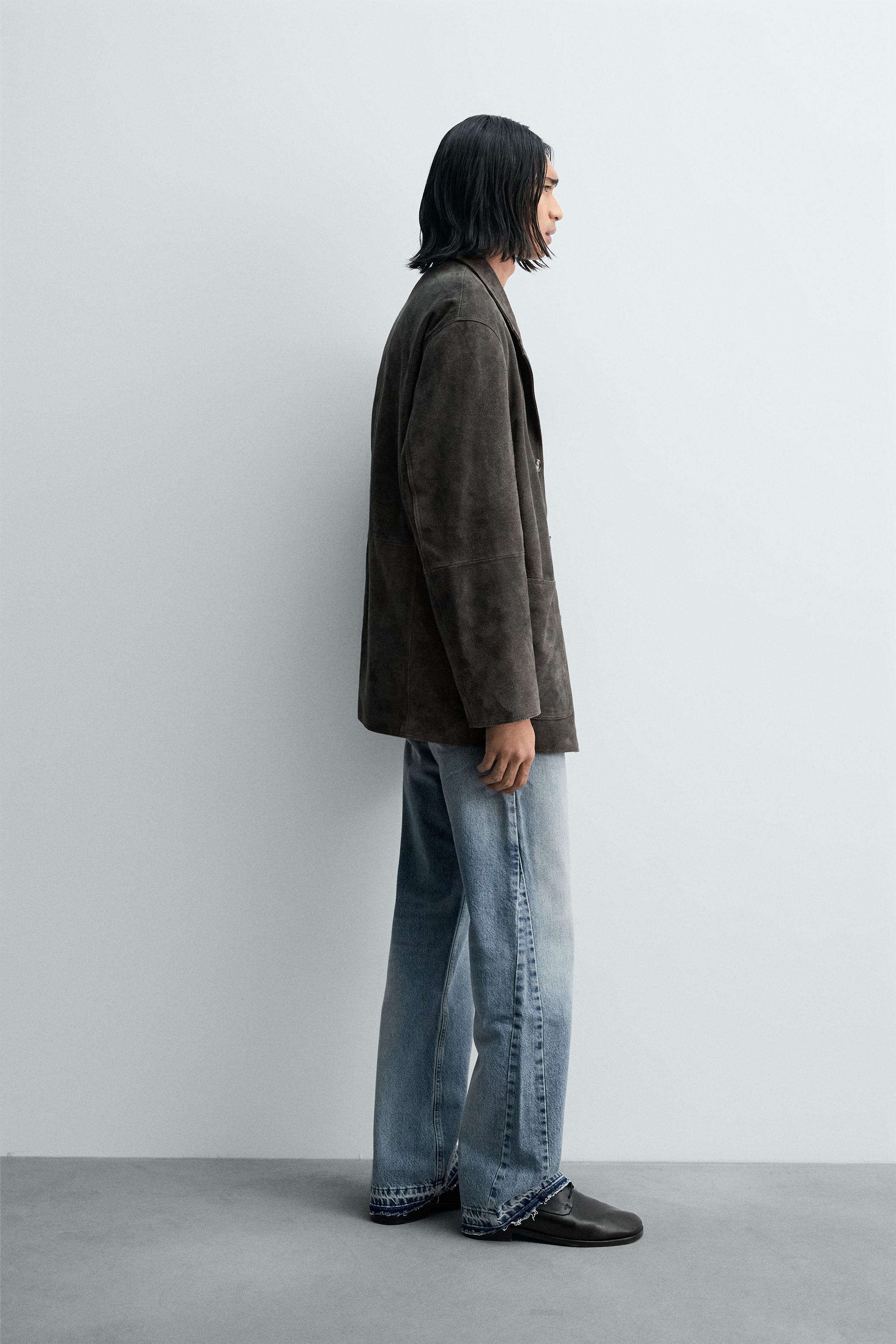 SUEDE LEATHER BLAZER