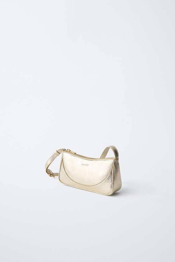 SAC BANDOULIÈRE MÉTALLISÉ - Or de Zara - Image 1
